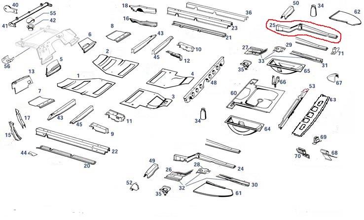 Längsträger hinten oben rechts alle Ponton Modelle Längsträger hinten oben rechts alle Ponton Modelle