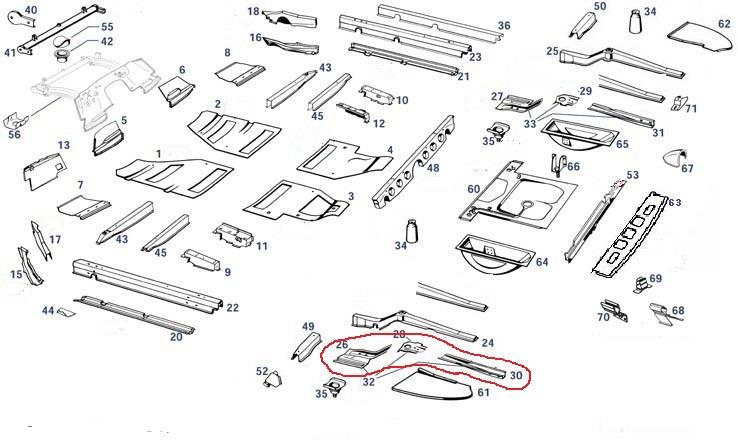 Längsträger hinten unten links alle Ponton Modelle Längsträger hinten unten links alle Ponton Modelle
